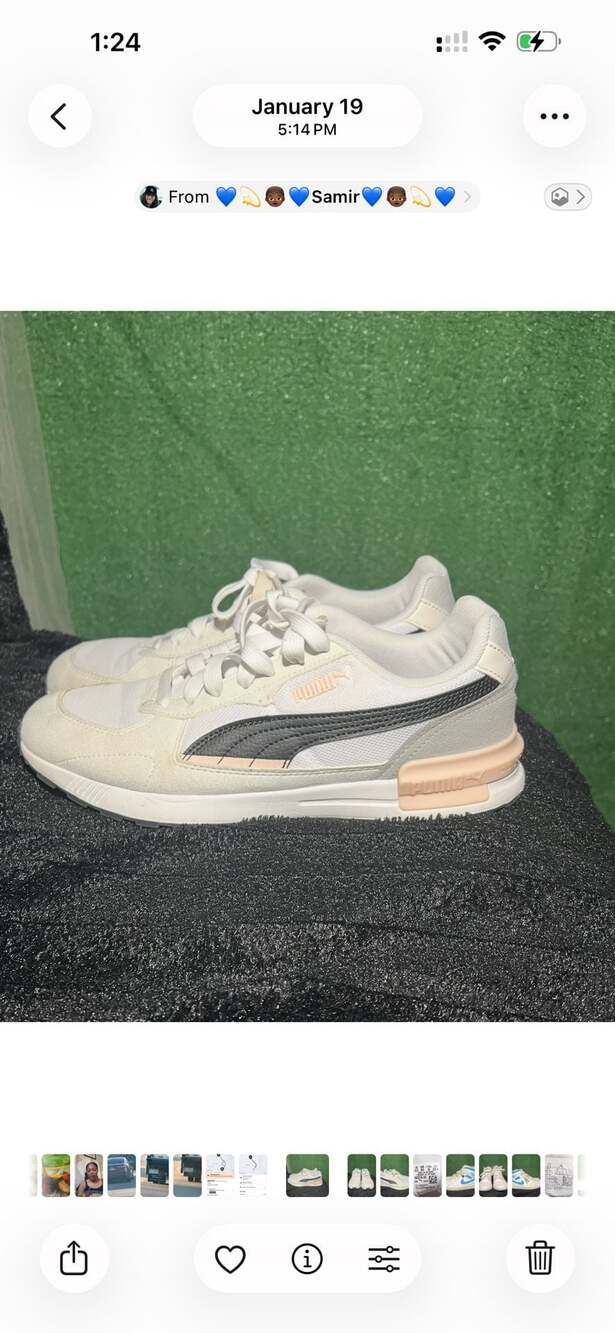 Puma Graviton White Black Rose Quartz Women's Sneakers 385376-05